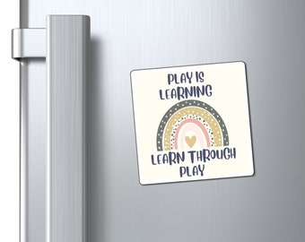 Play is Learning Magnet: SLP Gift for Speech Therapists