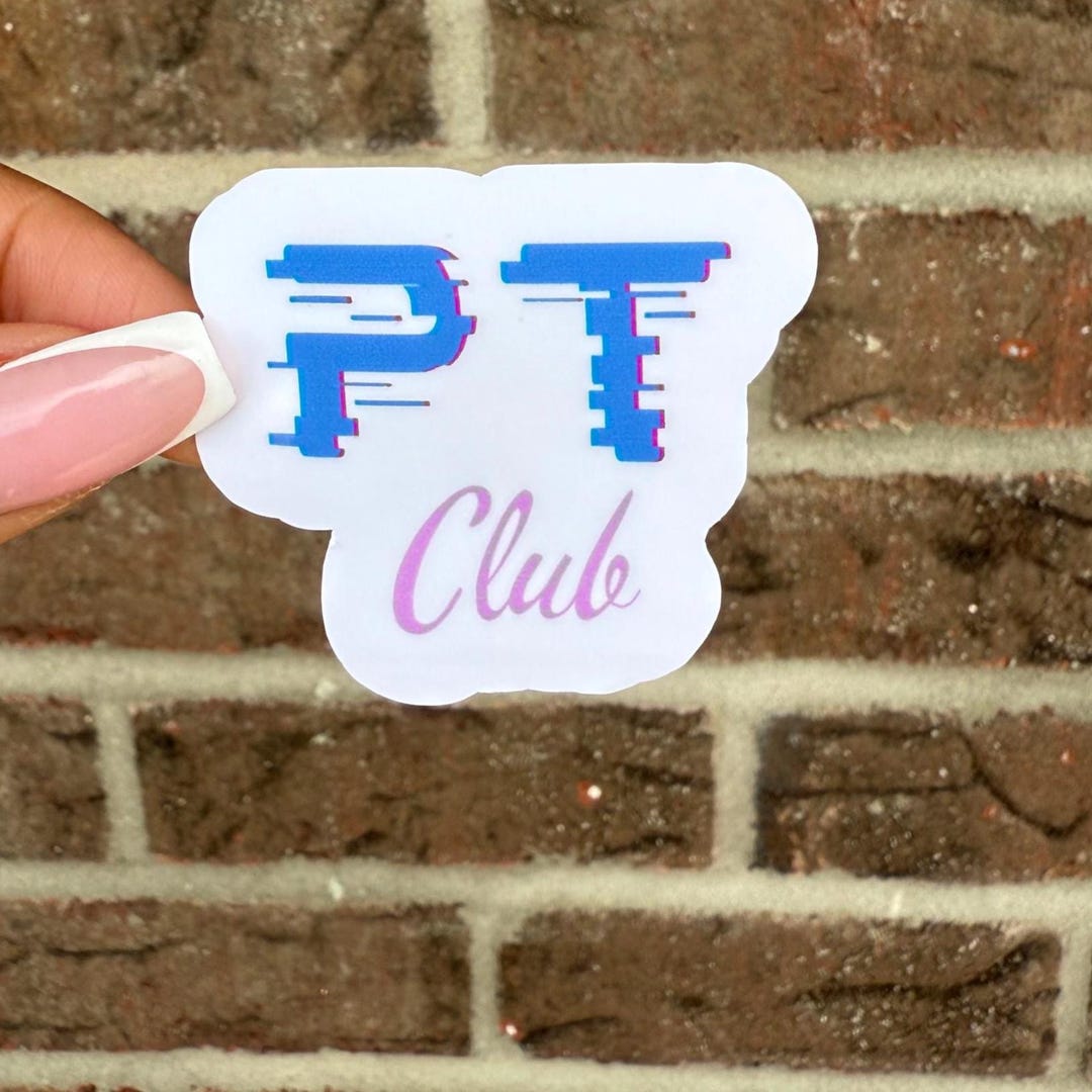 PT Club Sticker for Physical Therapists | PT Sticker for Laptop, Coffee ...