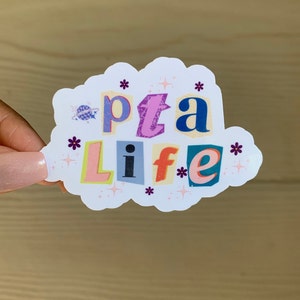 Retro PTA-levenssticker: cadeau fysiotherapie-assistent