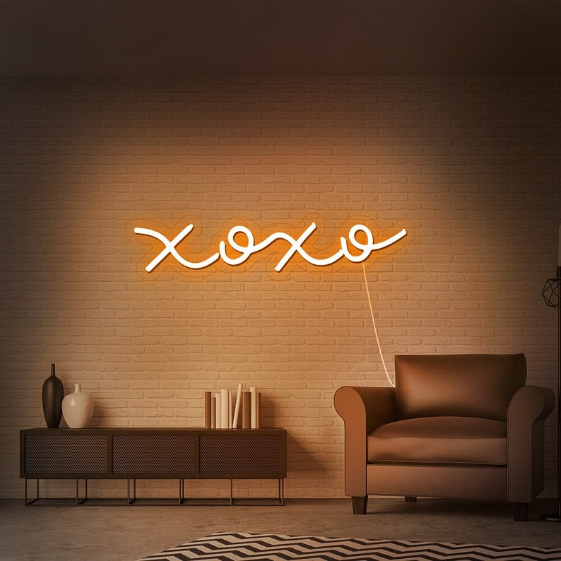 XOXO Neon Sign Pink Neon Sign Custom Party Decoration LED Etsy