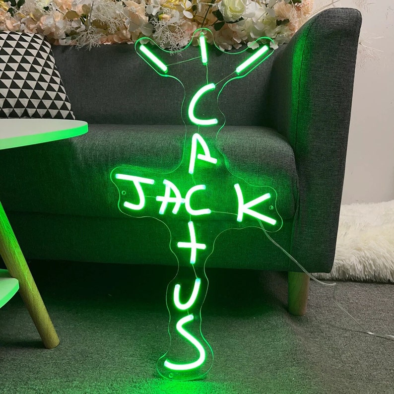 cactus jack neon sign stockx