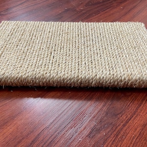 Large Floor Cat Scratcher Pad, Wide Scratching Post for Cat, Mess Free Cat Scratcher, Sisal Rope Cat Scratcher, Cat Scratch Modern Furniture