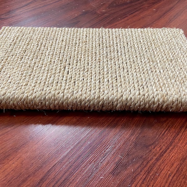 Extra Wide Floor Cat Scratcher Pad, Scratching Post for Cat, Mess Free Large Cat Scratcher, Sisal Rope Cat Scratcher, Modern Cat Furniture