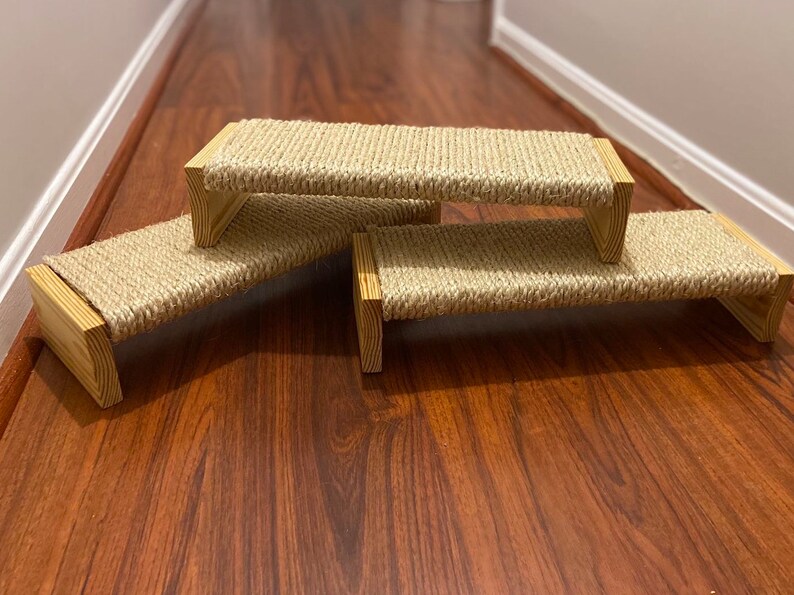 Cat Scratching Post Modern Wood Cat Scratching Post Floor Etsy