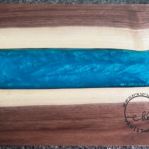 Personalized Wood & Epoxy Resin Charcuterie Board/Serving Tray/Grazing Board/House Warming Gift/Realtor Gift