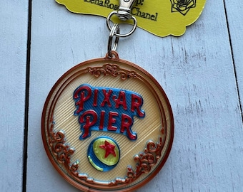 Disney Inspired Pixar Pier Keychain | Purse Charm | Zipper Pull | 3D Printed