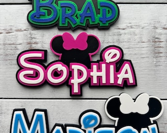 Personalized Disney cruise ship door souvenir magnet, customize with your own name and favorite color, Fish extender, pixie dust, 3D printed