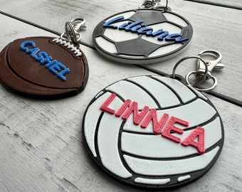 Custom Bag charms, backpack name tag, keychains, school mascot, sports team logo, personalized bag tag, luggage tag, team gifts, 3D printed