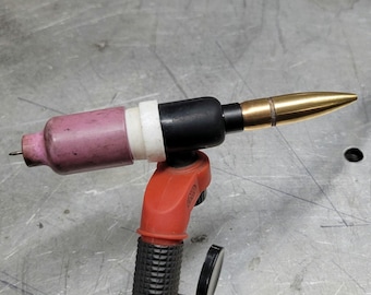 50 Cal BMG Bullet Tig Welding Medium Back Cap, Welding Accessories, Tig Welding Tools, Welding Supplies, Tig Welding Gear, Welding Gift