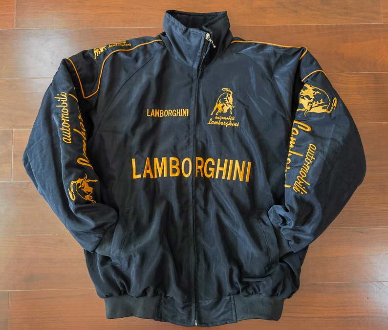 Lamborghini Racing Jacket F1 Vintage Racing Streetwear Jacket - Etsy