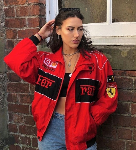 Ferrari Vintage Racing Jacket Rare F1 Street Wear Bomber - Etsy