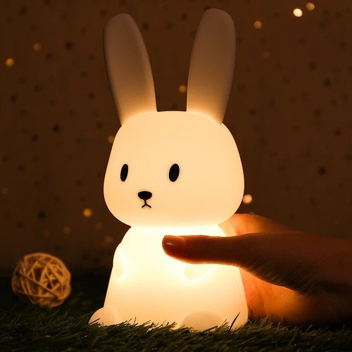 domineren Cater weg te verspillen LED Night Light Rabbit Bunny Lamp Nachtlampje Voor Kinderen - Etsy