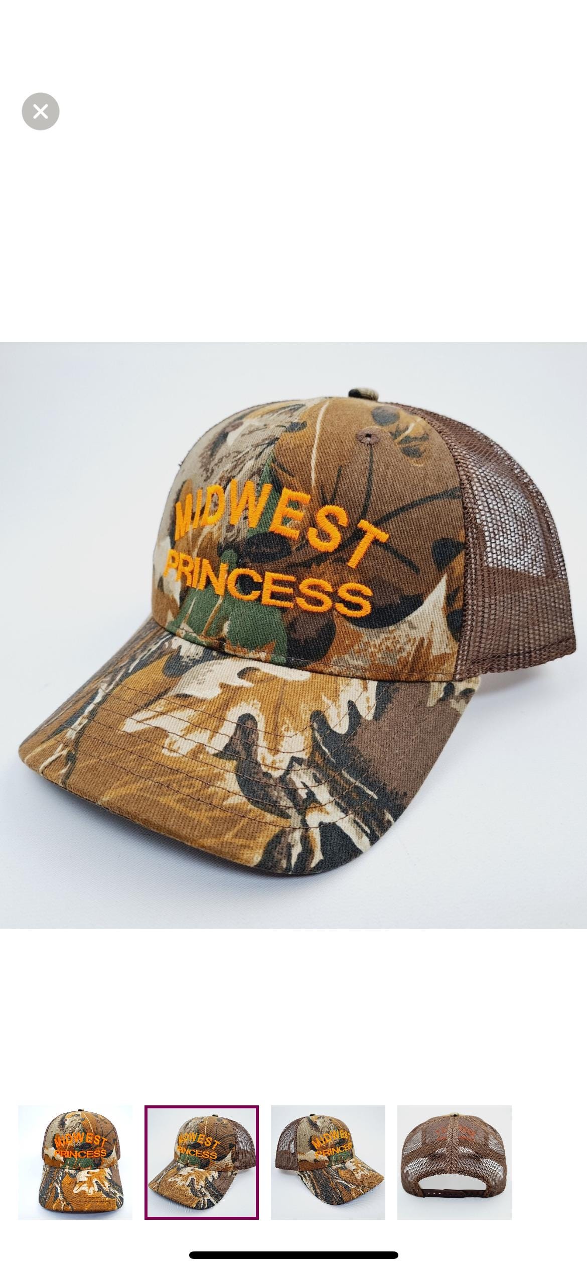 Pop Singer Maximalism Chappell Roan Midwest Princess Hat Cap Mesh Trucker Camo Chappell Roan Stuns With Show-Stopping Performance In  main image 4