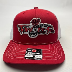 Richardson 112 24/7 TowLife Trucker Embroidered Cap Hat Mesh Snapback Red and White