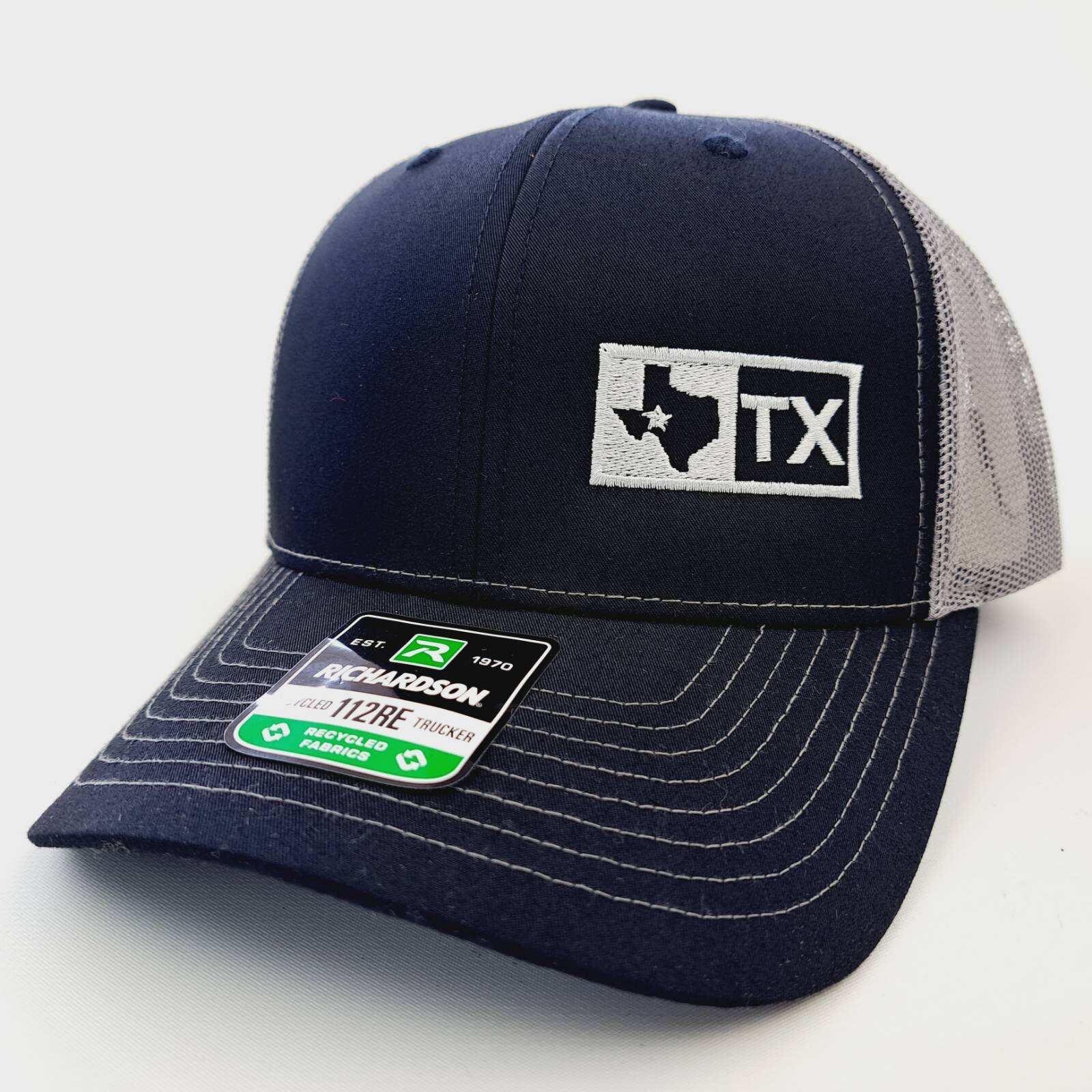 King Ranch Richardson 112 Trucker Mesh Snapback Hat Cap Black Embroider Patch TX Richardson 112 Black Patch Logo Hat – Black Patch Performance main image 4