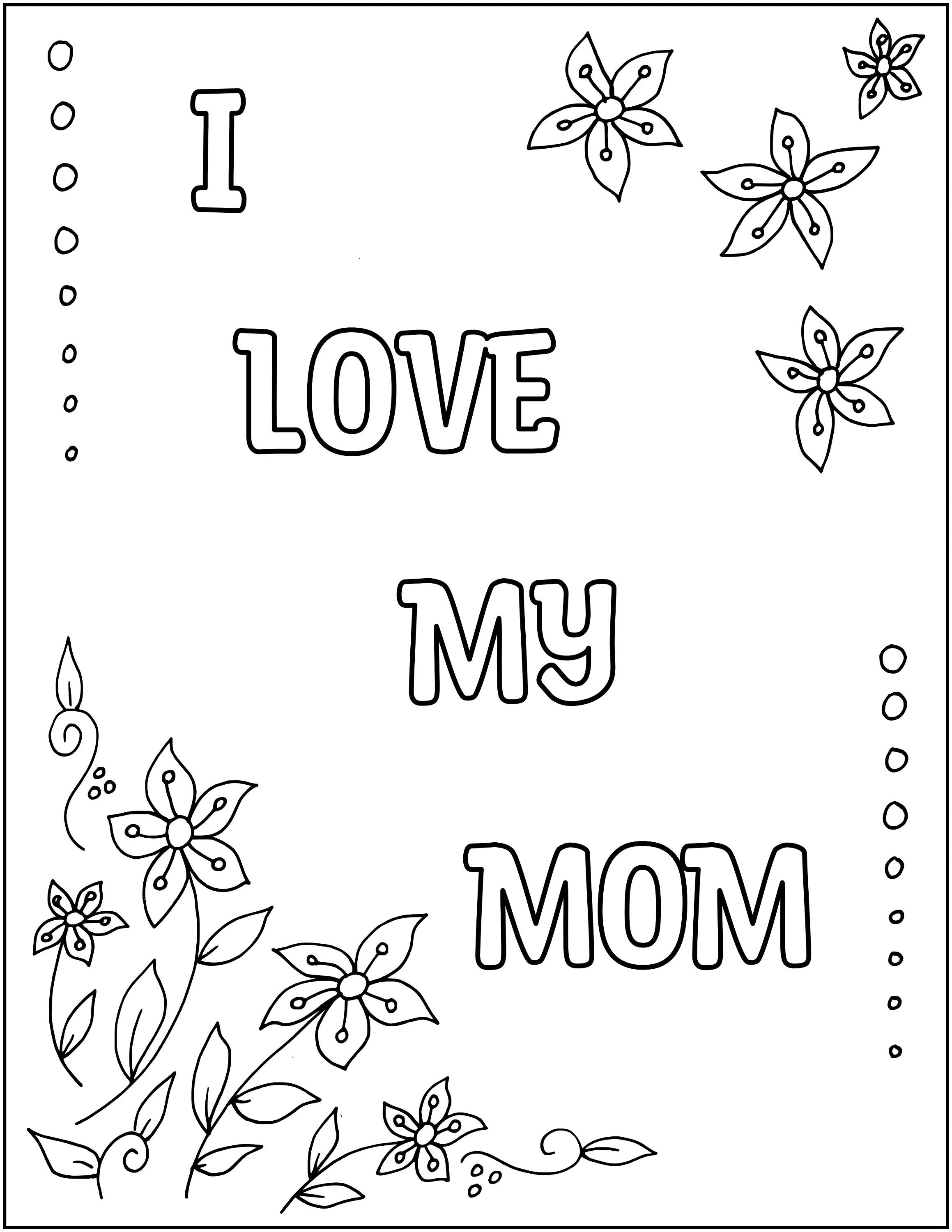 Printable Mother's Day Coloring Pages, Mother's Day Coloring Worksheets ...