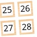 Printable Classroom Calendar Numbers Square Number Cards - Etsy Canada