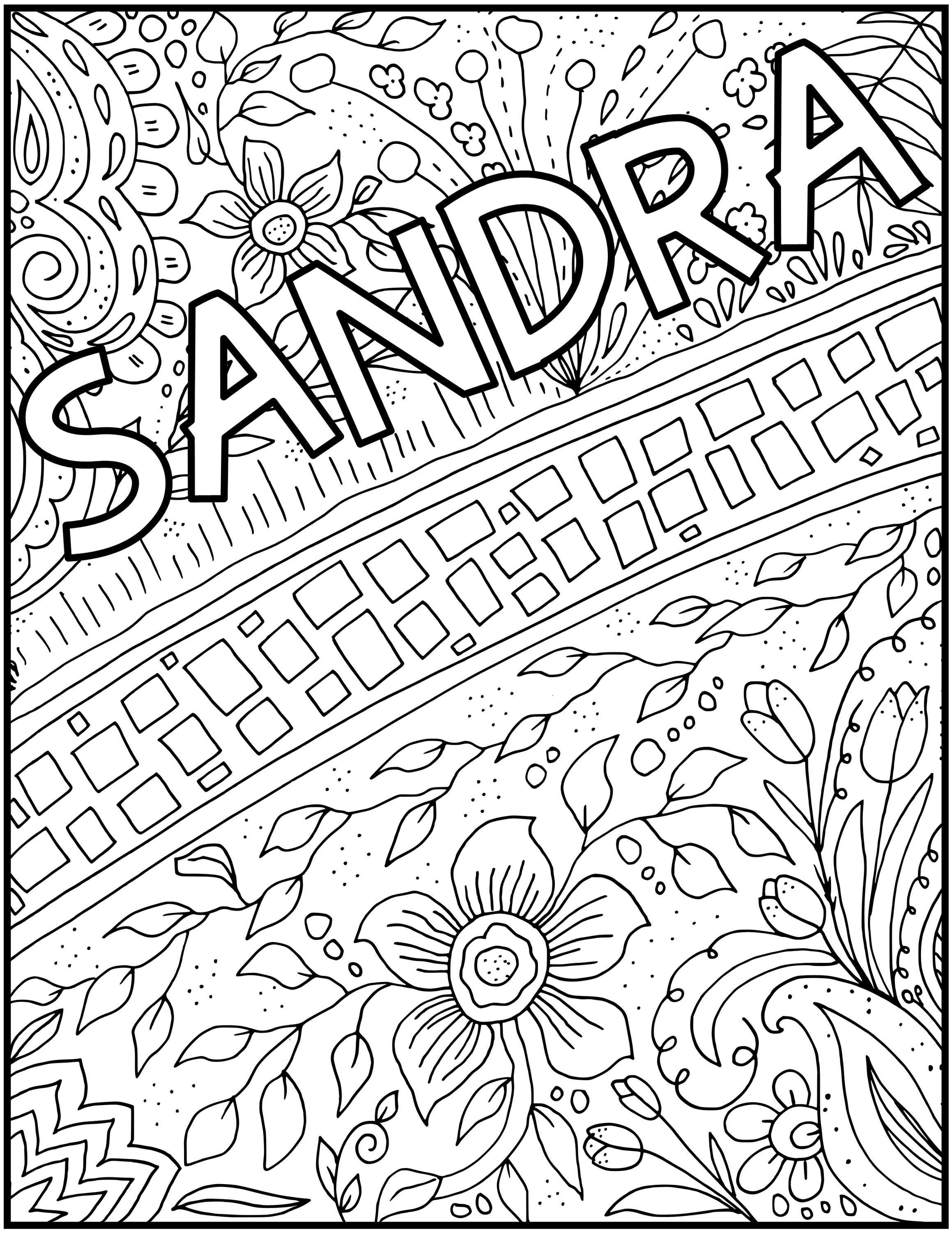 Custom Name Coloring Pages for Kids: Printable Activity Sheets (PDF ...
