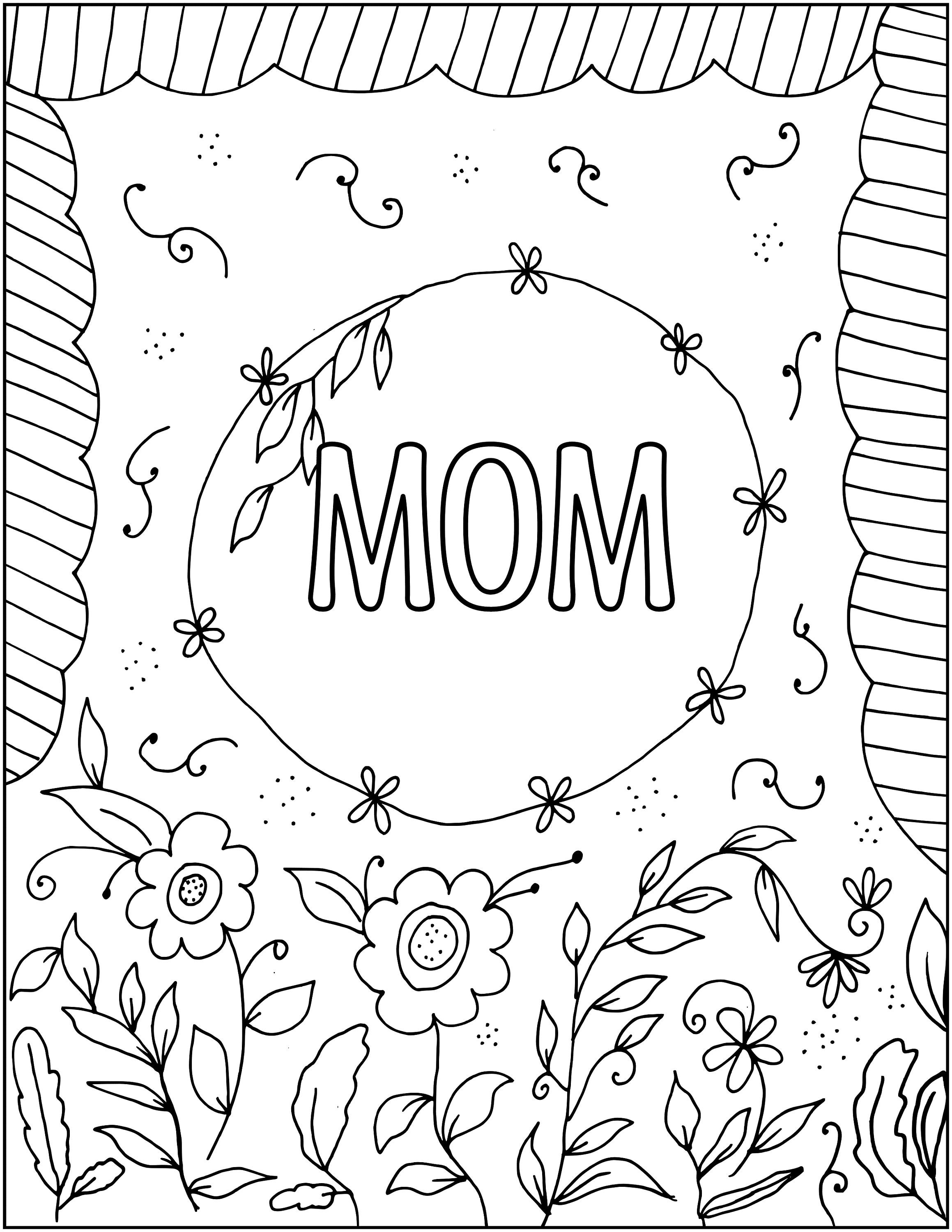 Printable Mother's Day Coloring Pages, Mother's Day Coloring Worksheets ...