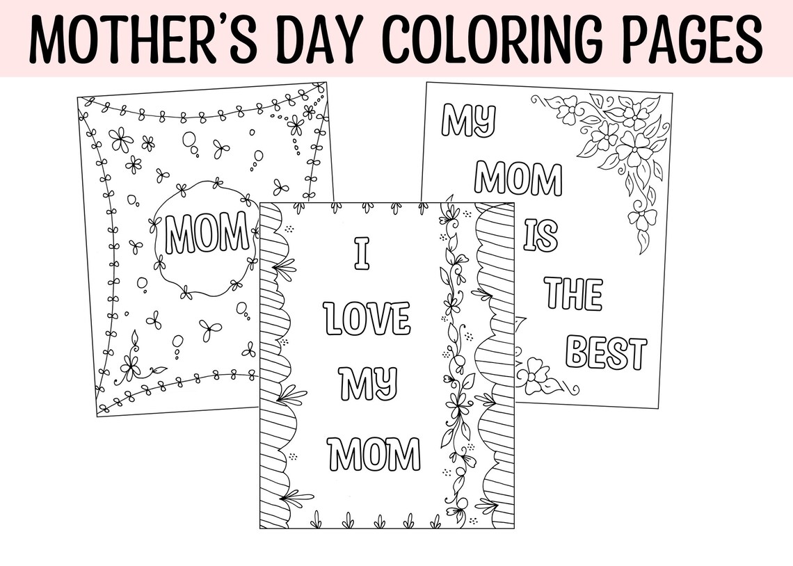 Printable Mother's Day Coloring Pages, Mother's Day Coloring Worksheets ...