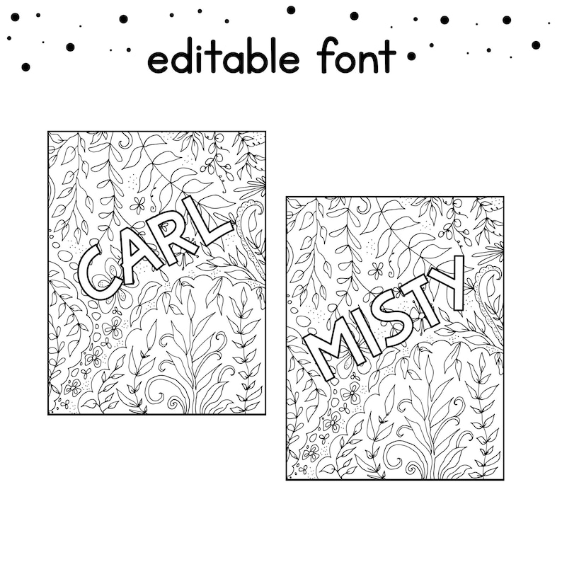 Printable Name Coloring Pages, Spring Floral Coloring Worksheets ...