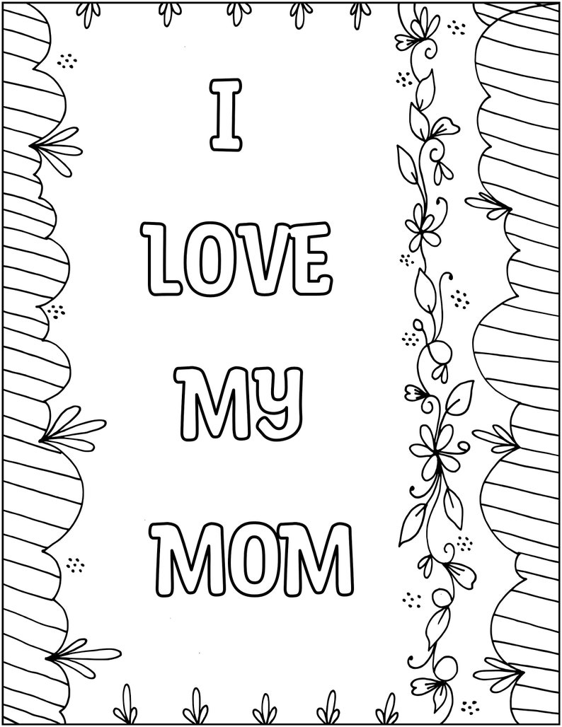 Printable Mother's Day Coloring Pages, Mother's Day Coloring Worksheets ...