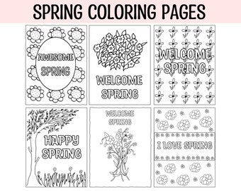 Printable Spring Coloring Pages for Kids (PDF)