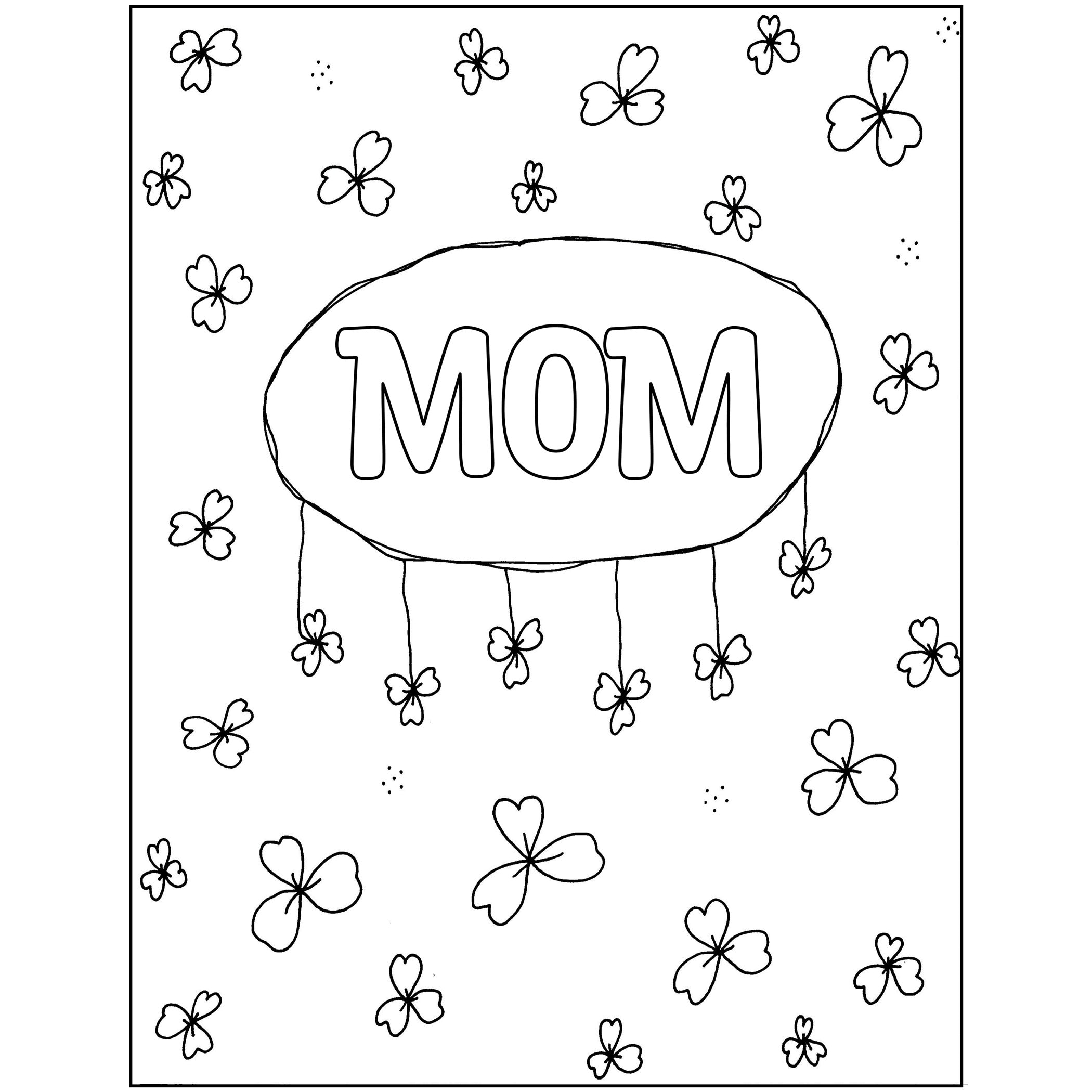 Printable Mother's Day Coloring Pages, Mother's Day Coloring Worksheets