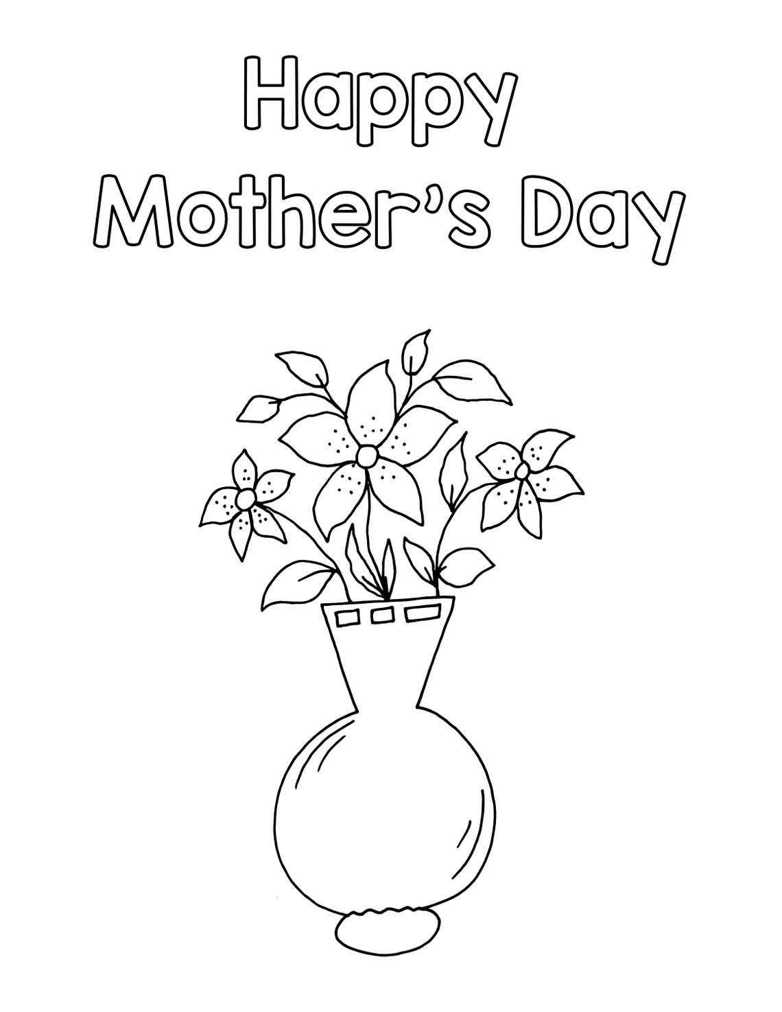 Printable Mother's Day Coloring Pages, Mother's Day Coloring Worksheets