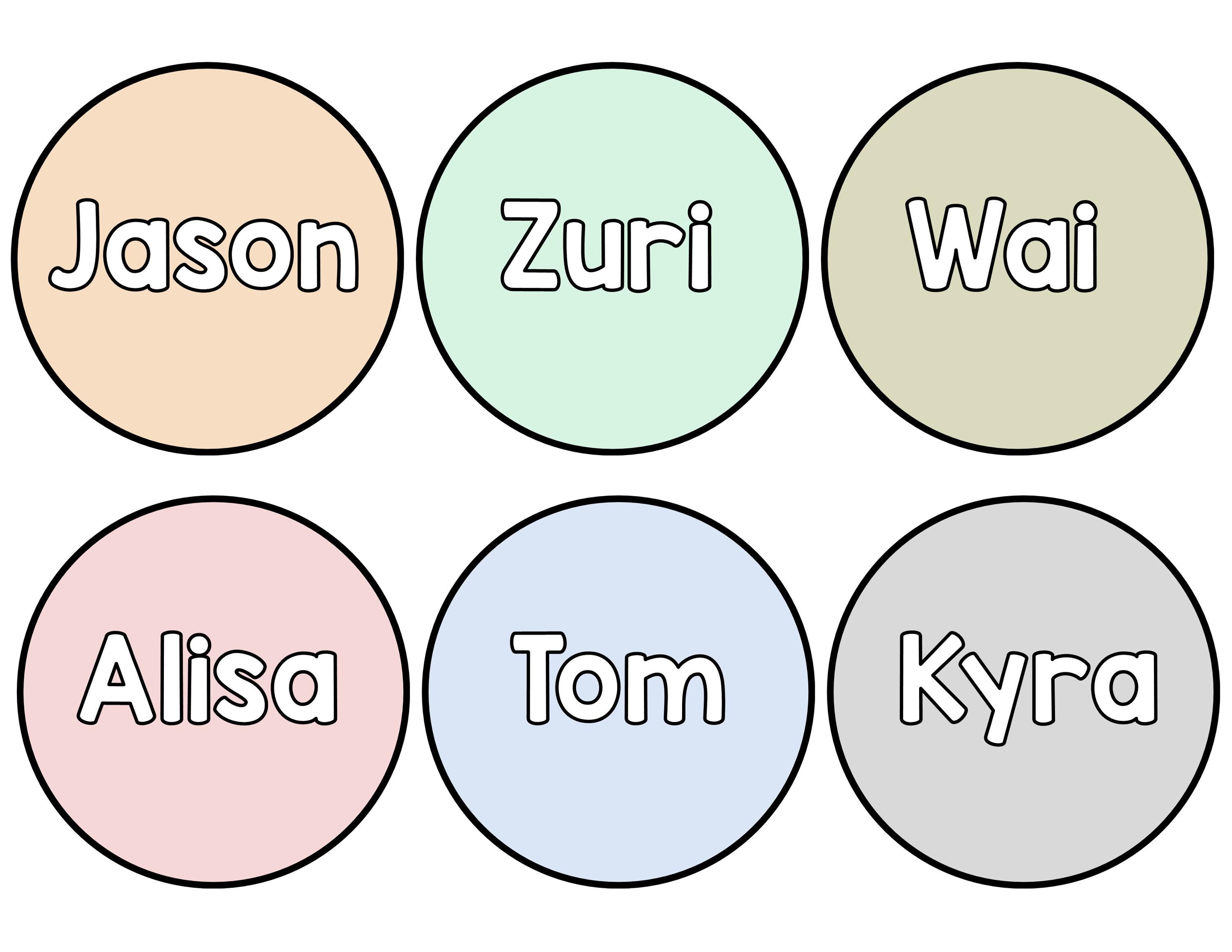 Printable Modern Calm Colors Classroom Jobs Labels, Students' Jobs ...
