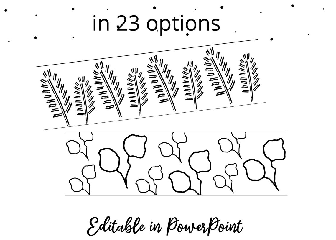 Minimalist Bulletin Board Borders, Classroom Border, Printable Wall