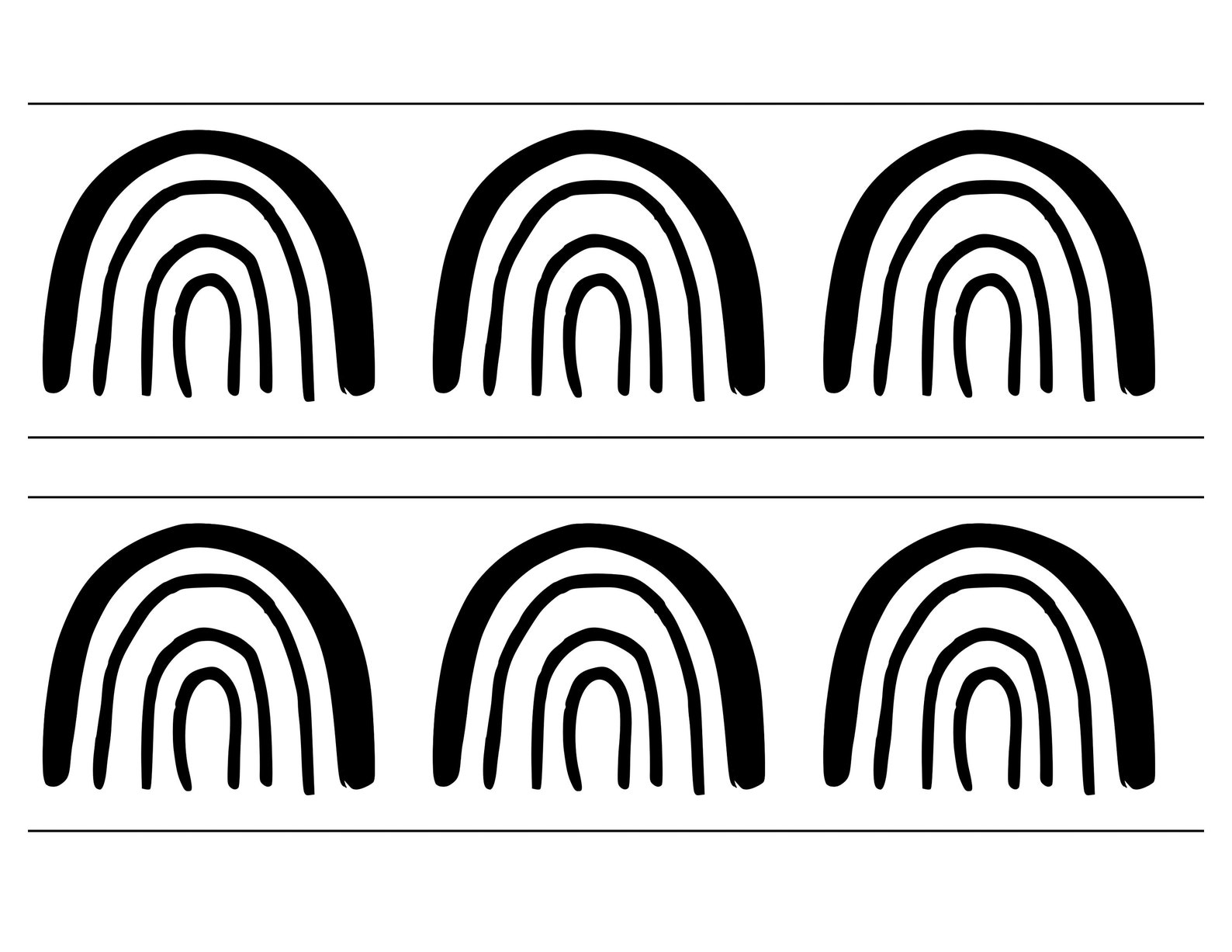 Black and White Bulletin Board Borders, Botanical Classroom Borders, School Board Borders