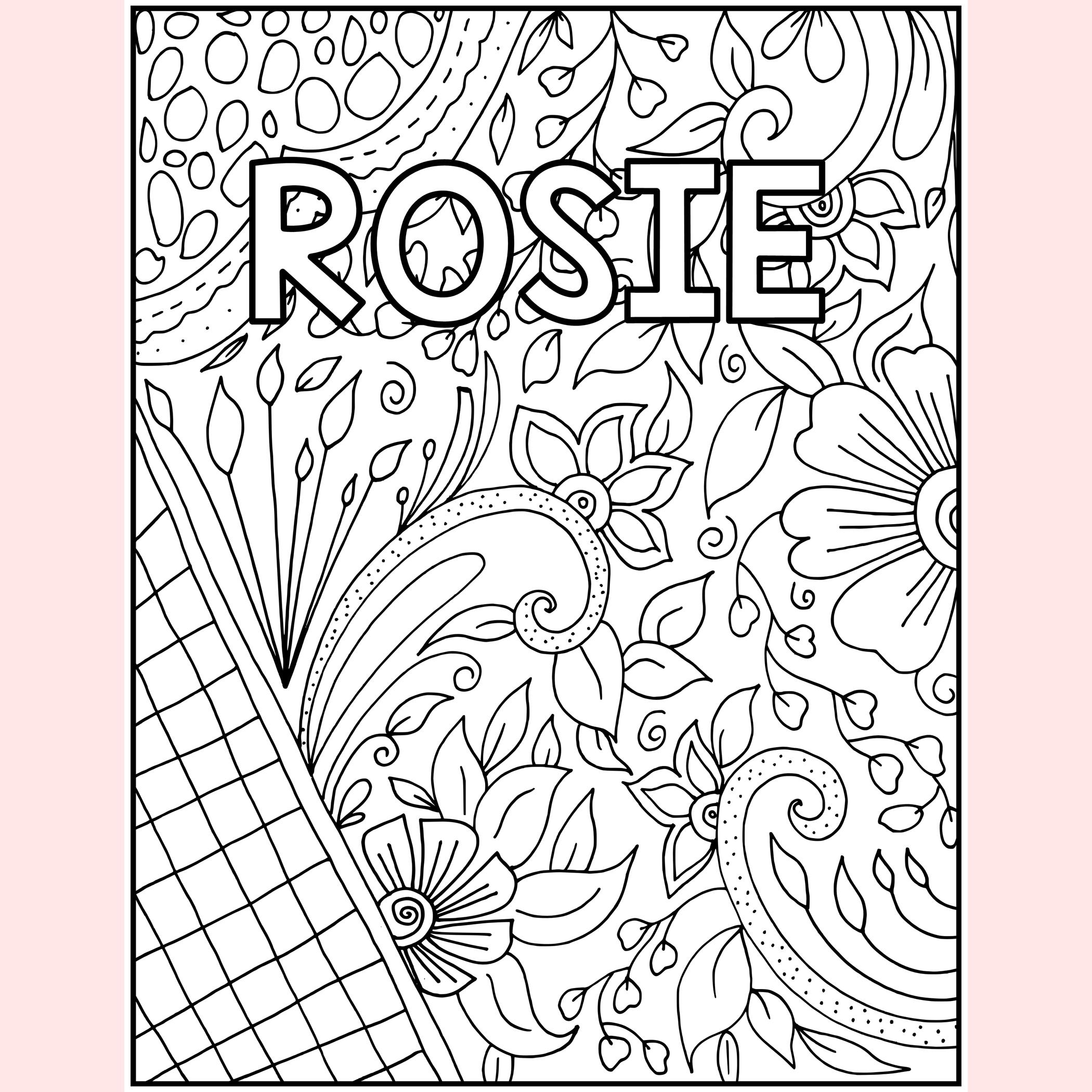 Custom Name Coloring Pages: Kids' Activity Worksheets (PDF & PPTX Files ...