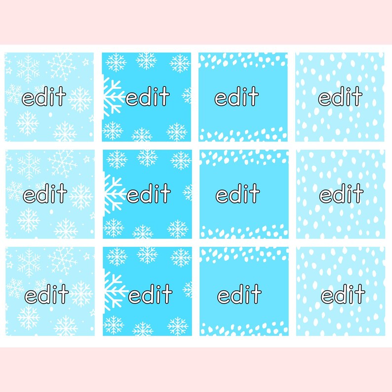 Printable Snowflakes Classroom Labels, Calendar Labels, Name Plates ...