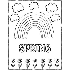 Printable Spring Coloring Pages, Welcome Spring Coloring Worksheets ...