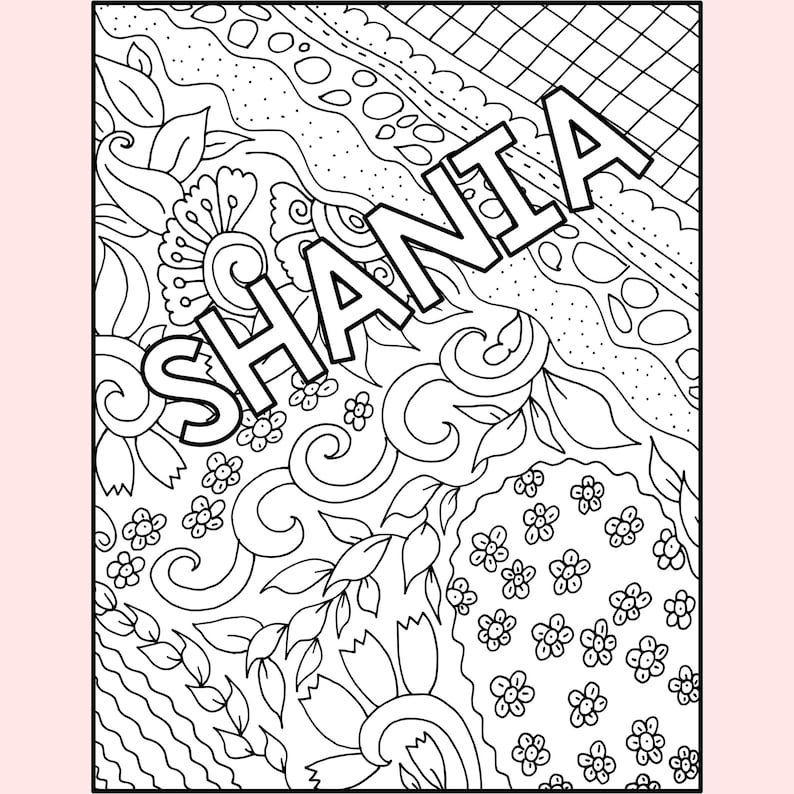 Custom Name Coloring Pages: Kids' Activity Worksheets (PDF & PPTX Files ...