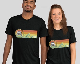 T-shirt Bronco unisexe Tri-blend, tee-shirt Ford Bronco, tee-shirt Bronco à manches courtes