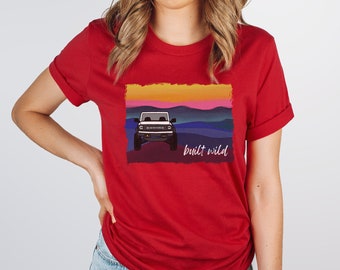 T-shirt de montagne Bronco, T-shirt unisexe, tee-shirt bronco pour femme, tee-shirt bronco pour homme