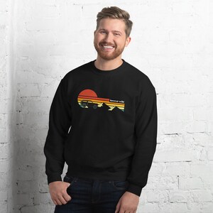 Unisex Retro Sunset Bronco Sweatshirt, Men's Ford Bronco Sweatshirt, Women's 2 door Bronco Sweatshirt