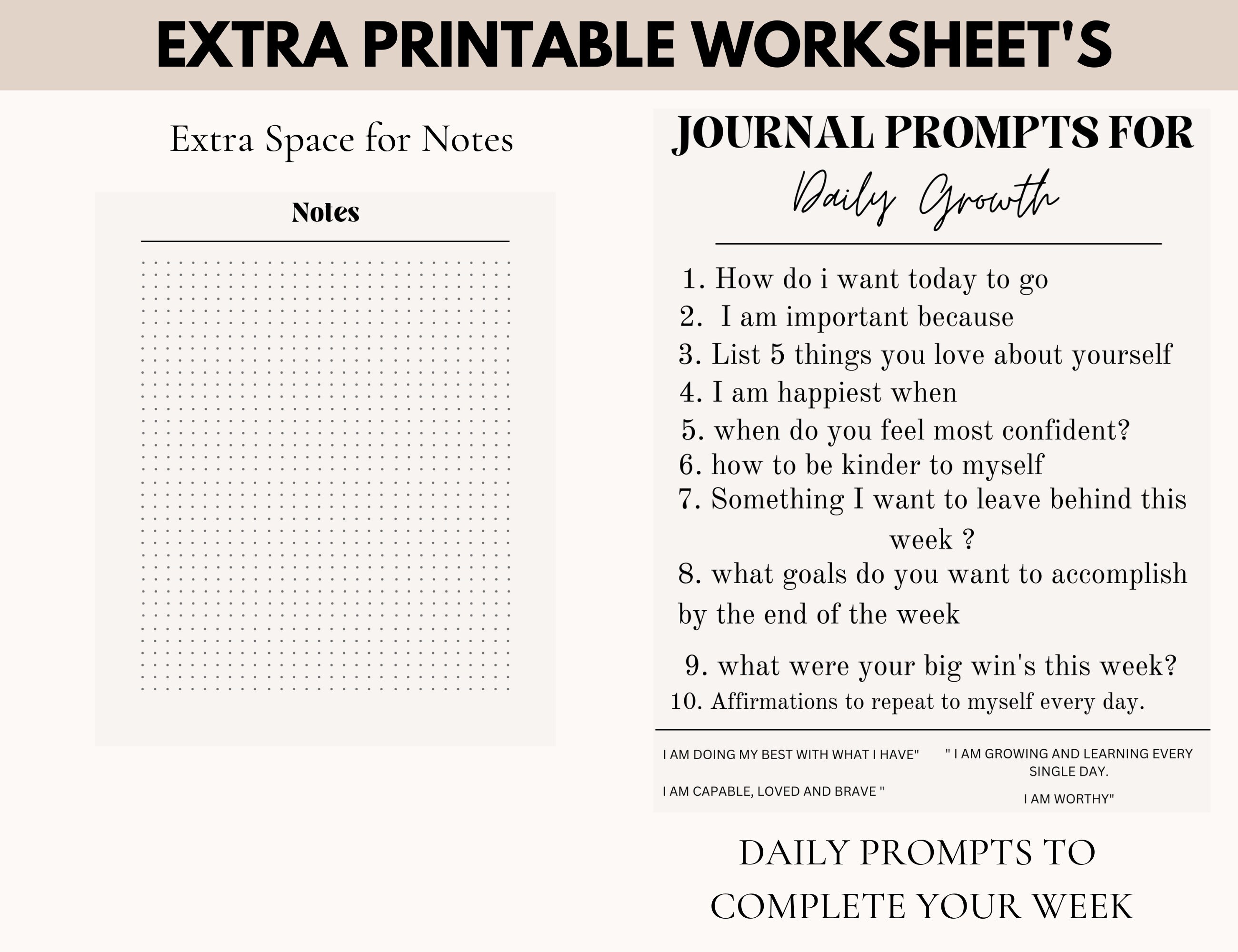 Beginner Shadow Work Prompts Digital Printable. Instant Download PDF - Etsy