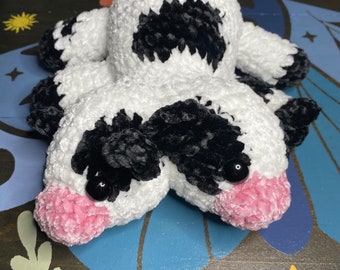 Crochet Two-Headed Cow Plush
