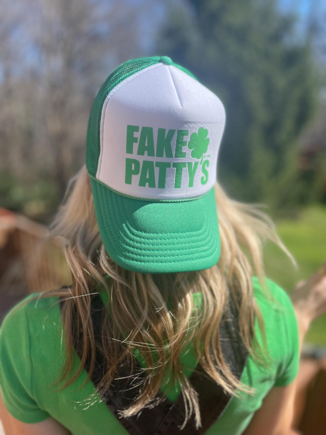 Fake Patty’s Day Green & White Trucker Hat – Limited Edition! Fake ...