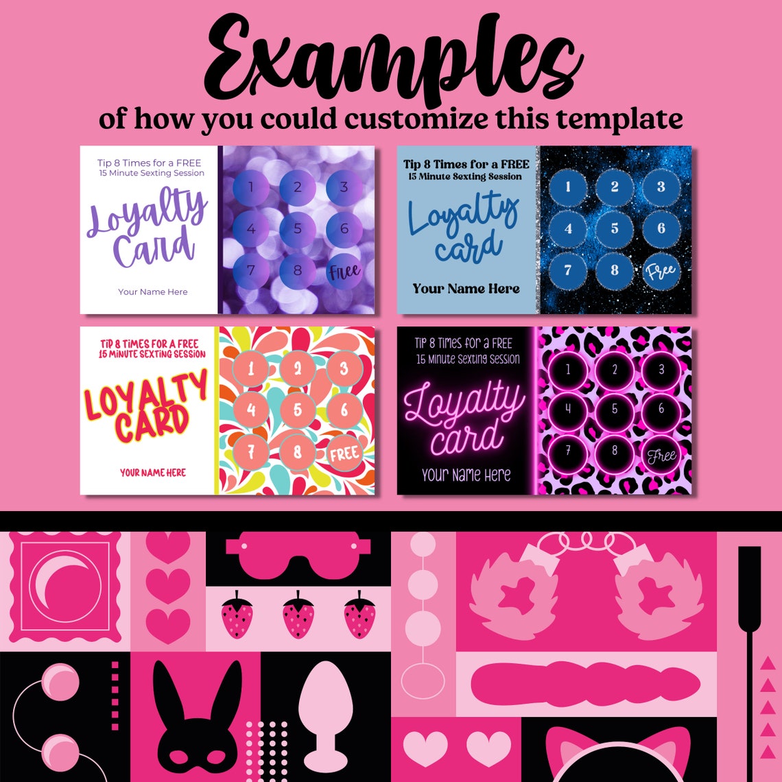 Onlyfans Loyalty Cards Onlyfans Customizable Loyalty Cards Onlyfans Custom Template Onlyfans