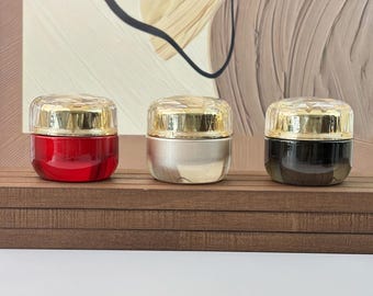 20g Luxus Glascremetopf, leerer nachfüllbarer Kosmetikbehälter Tragbare Lotionsflasche für Aufbewahrung von Balsam, Gesichtslotion, Salben, Reisegröße