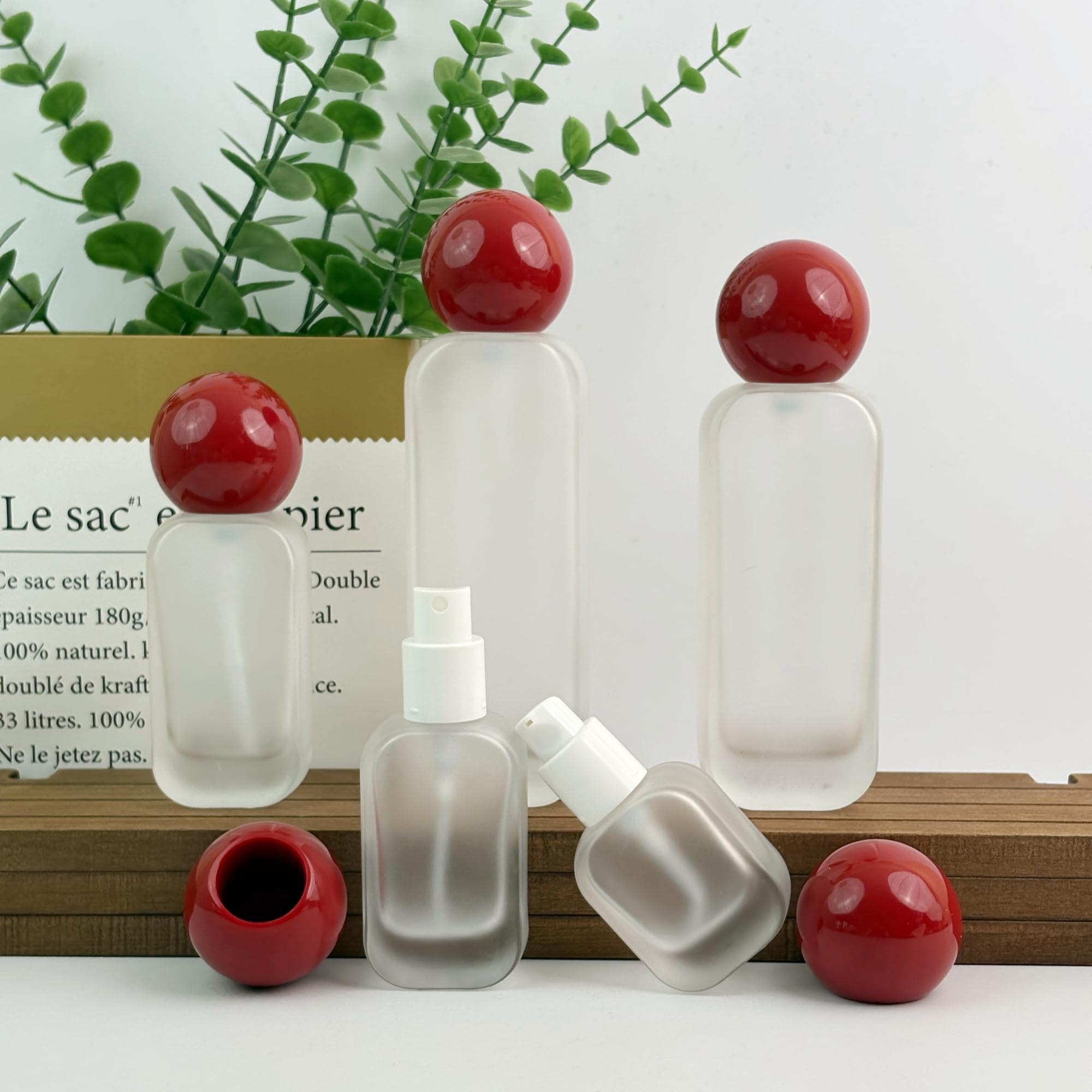Red Glass Spray Bottle - Etsy