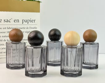 50 ml Klarglas-Duft-Sprühflaschen, leerer Kosmetikbehälter mit feinem Nebelzerstäuber zum Nachfüllen von Parfüm, zum Aufbewahren von flüssigen Essenzen