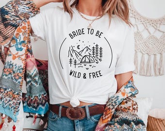 Camp Bachelorette Camping, Abenteuer / Cabin PNG Design für Braut & Brautparty T-Shirts und Accessoires digitaler Download