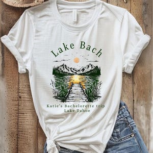 Lake bachelorette, lake Bachelorette Party PNG Design for Bride & Bridal Party T-Shirts, Accessories, Cabin, boat, Adventure theme bach