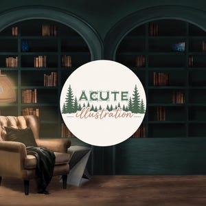 Romantasy Library Zoom Background | Cozy Professional Office Virtual Backdrop (Digital Download)