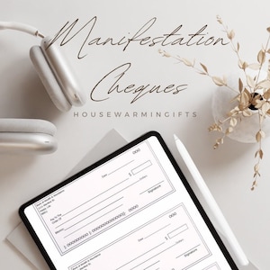 Manifestation Cheques, Manifestation Checks, Printable Manifestation Checks, Instant download PDF, Manifestation